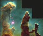 Published on 5/29/2002 Photo shows the image of the Nebula called Eagle taken by Hubble Space Telescope at visible wavelengths.