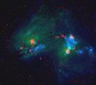 Published on 5/30/2003 According to NASA Goddard Space Flight Center’s report on May 27, 2003, Using the National Science Foundation’s Very Long Baseline Array (VLBA) radio telescope, astronomers discovered the newly-exploded star hidden deep in a dust-enshrouded supernova factory in a galaxy some 140 million light-years from Earth. 