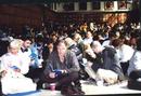 Published on 5/13/2000 Large group of Falun Dafa practitioners in Canada sits on the floor to study the Fa.