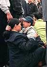Published on 4/25/2000 Police conduct mass arrest of Falun Gong practitioners at Tiananmen Square on April 25, 2000.
