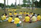 Practitioners in Huanlain, Taiwan Hold Group Study of the Fa and Experience Sharing during Celebration of World Falun Dafa Day on May 13, 2002