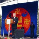 Toronto City Council Member, Mr. Michael Walker Gives a Speech during Grand 'World Falun Dafa Day' Celebrations Held at Toronto City Hall Plaza on May 13, 2003
