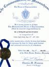 Congratulations to Mr. Li Hongzhi and Falun Dafa in Recognition of Falun Dafa Week, House of Representatives, Massachusetts [May 10, 2003]