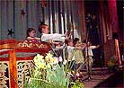 Published on 5/13/2001 Young practitioners demonstrate Falun Dafa exercises.