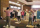 Published on 5/13/2001 Practitioners in Michigan introduce Dafa to the public on 2nd World Falun Dafa Day.